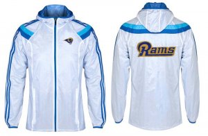 NFL St. Louis Rams dust coat trench coat windbreaker 21