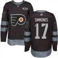 Philadelphia Flyers #17 Wayne Simmonds Black 1917-2017 100th Anniversary Stitched NHL Jersey