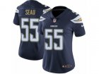 Women Nike Los Angeles Chargers #55 Junior Seau Vapor Untouchable Limited Navy Blue Team Color NFL Jersey