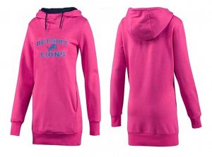 Women Detroit Lions Logo Pullover Hoodie-101