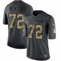 Mens Nike Houston Texans #72 Derek Newton Limited Black 2016 Salute to Service NFL Jersey