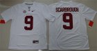 Alabama Crimson Tide 9 Bo Scarbrough White College Football Jersey