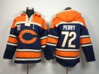 Nike Chicago Bears #72 William Perry blue-Orange jerseys[pullover hooded sweatshirt]