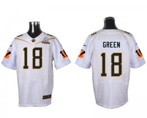 2016 PRO BOWL Nike Cincinnati Bengals #18 AJ Green white jerseys(Elite)