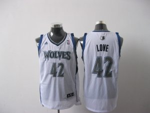 nba minnesota timberwolves #42 love white[2011 swingman revolution 30]