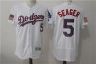 Dodgers #5 Corey Seager White 2017 Stars & Stripes Flexbase Player Jersey