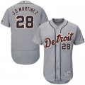 2016 Men Detroit Tigers #28 JD Martinez Majestic Gray Flexbase Authentic Collection Player Jersey