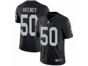 Mens Nike Oakland Raiders #50 Ben Heeney Vapor Untouchable Limited Black Team Color NFL Jersey