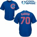 Men's Majestic Chicago Cubs #70 Joe Maddon Replica Royal Blue Alternate Cool Base MLB Jersey