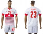 Switzerland #23 Shaqiri Away Soccer Country Jersey