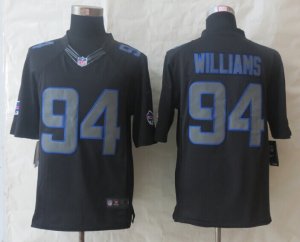 Nike Buffalo Bills #94 Williams Black Jerseys(Impact Limited)