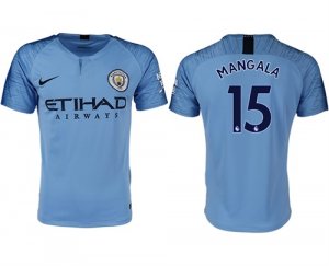 2018-19 Manchester City 15 MANGALA Home Thailand Soccer Jersey