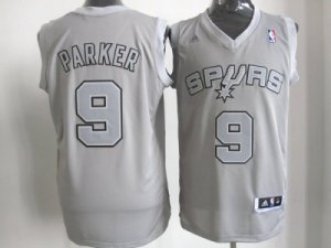 nba san antonio spurs #9 tony parker grey[fullgrey]