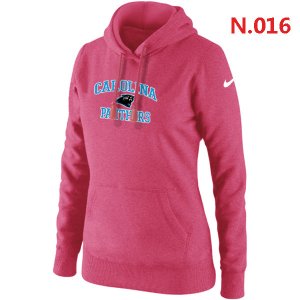 Women Carolina Panthers Logo Pullover Hoodie-5