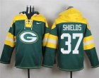 Nike Green Bay Packers #37 Sam Shields Green Player Pullover Hoodie