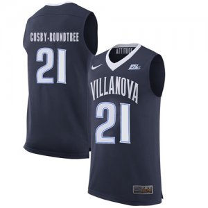 Villanova #21 Wildcats Dhamir Cosby-Roundtree Navy College Basketball Elite Jersey