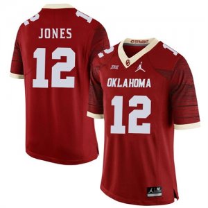 Oklahoma Sooners #12 Landry Jones Red 47 Game Winning Streak College Football Jersey