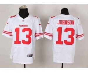 Nike jerseys san francisco 49ers #13 johnson white[Elite][johnson]