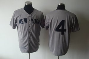 mlb new york yankees #4 lou gehrig m&n grey 1939