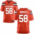 Mens Nike Cleveland Browns #58 Chris Kirksey Elite Orange Alternate NFL Jersey