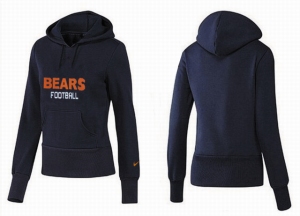 Women Chicago bears Logo Pullover Hoodie-095