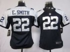 Nike Women Dallas Cowboys #22 E.SMITH Thankgivings Blue jerseys