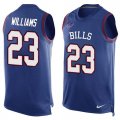 Nike Buffalo Bills #23 Aaron Williams Royal Blue Team Color Men Stitched NFL Limited Tank Top Jersey