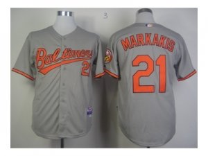 mlb jerseys baltimore orioles #21 markakis grey