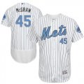 New York Mets #45 Tug McGraw White(Blue Strip) Flexbase Authentic Collection 2016 Fathers Day Stitched Baseball Jersey