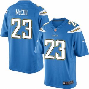 Mens Nike San Diego Chargers #23 Dexter McCoil Limited Electric Blue Alternate NFL Jersey