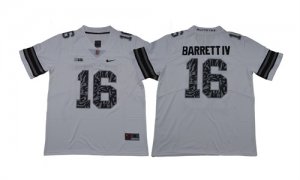 Ohio State Buckeyes #16 J.T. Barrett IV White College Football Jersey