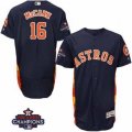 Astros #16 Brian McCann Navy Blue Flexbase Authentic Collection 2017 World Series Champions Stitched MLB Jersey