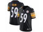 Mens Nike Pittsburgh Steelers #59 Jack Ham Vapor Untouchable Limited Black Team Color NFL Jersey