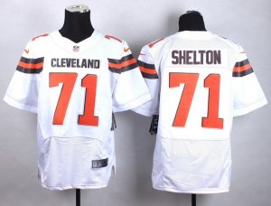 Nike Cleveland Browns #71 Danny Shelton white jerseys(Elite)