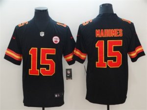 Nike Chiefs #15 Patrick Mahomes Black Vapor Untouchable Limited Jersey