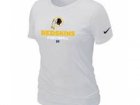 Women Washington RedSkins White T-Shirt