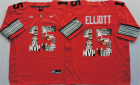 Ohio State Buckeyes #15 Ezekiel Elliott Red Portrait Number College Jersey