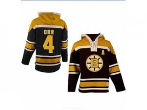nhl jerseys Boston Bruins #4 Bobby Orr Black[pullover hooded sweatshirt patch]