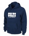 Indianapolis Colts Authentic font Pullover Hoodie D.Blue