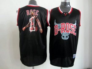 nba chicago bulls #1 rose black[limited edition]