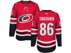 Men Adidas Carolina Hurricanes #86 Teuvo Teravainen Authentic Red Home NHL Jersey