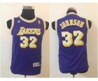 youth nba los angeles lakers #32 johnson purple