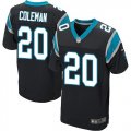 Nike Carolina Panthers #20 Kurt Coleman Black Jerseys(Elite)