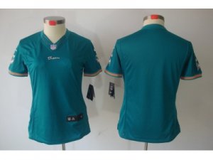 Nike Women Miami Dolphins Blank Green Jerseys