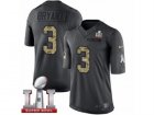 Mens Nike Atlanta Falcons #3 Matt Bryant Limited Black 2016 Salute to Service Super Bowl LI 51 NFL Jersey