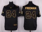 Nike Atlanta Falcons #24 Devonta Freeman Black Pro Line Gold Collection Jersey(Elite)