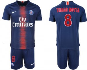 2018-19 Pari Saint-Germain 8 THIAGO MOTTA Home Soccer Jersey