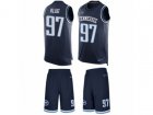 Nike Tennessee Titans #97 Karl Klug Limited Navy Blue Tank Top Suit NFL Jersey