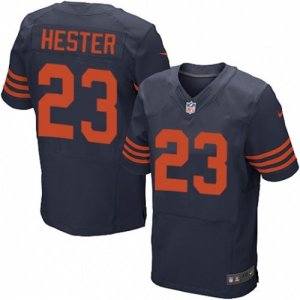 Mens Nike Chicago Bears #23 Devin Hester Elite Navy Blue 1940s Throwback Alternate NFL Jersey