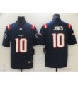 Men New England Patriots #10 Mac Jones Nike Navy 2021 NFL Draft First Round Pick Leopard Jersey